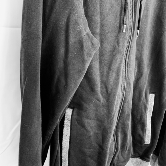 ADIDAS Full Zip Hoodie Sweatshirt Black Jacket S - Picture 2 of 16